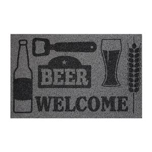 Beer/Welcome doormat gray