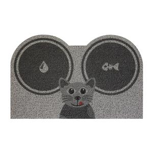 Mat/feeding mat Cat gray