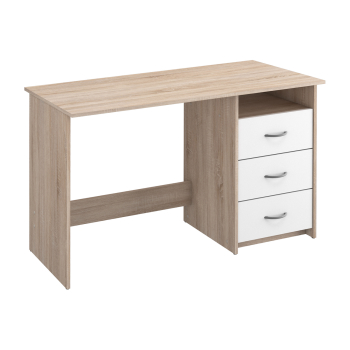 Desk oak/pearl white