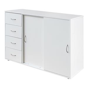 Dresser 4 drawers + 2 doors 1503 white