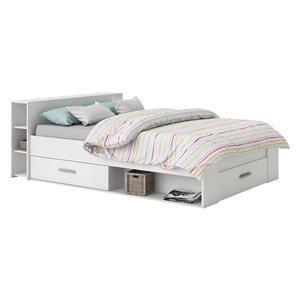 Multifunctional bed 160x200 POCKET white