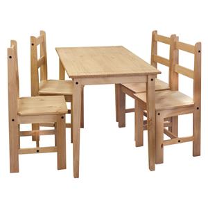 Table + 4 chairs CORONA 2 wax 161611