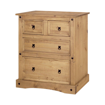 Chest of drawers 2+2 drawers CORONA 3 wax