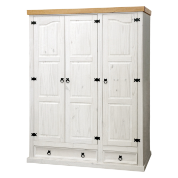 Cabinet 3 doors CORONA white wax 162818B