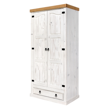 Cabinet 2 doors CORONA white wax