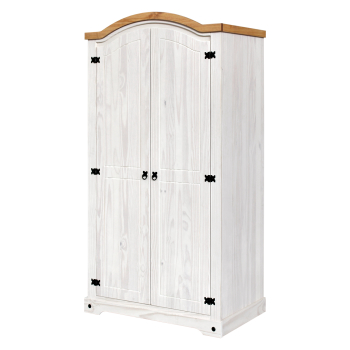 Cabinet 2 doors CORONA white wax