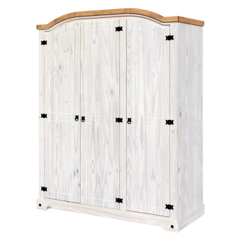 Cabinet 3 doors CORONA white wax