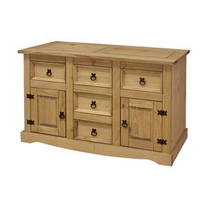 Dresser 2 doors + 5 drawers CORONA wax