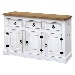 Chest of drawers CORONA white wax 1639B