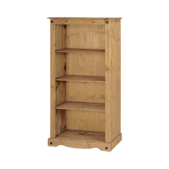 Bookcase 3 shelves CORONA 3 wax