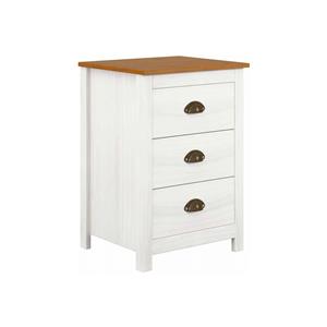 Bedside table with 3 drawers TOPAZIO