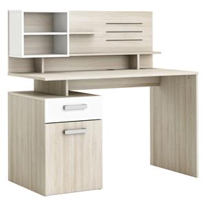 Desk MALICIA oak/pearl white