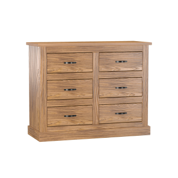 Chest of drawers 3+3 drawers EL DORADO oak antique