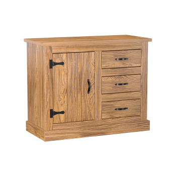 Chest of drawers 1 door + 3 drawers EL DORADO oak antique