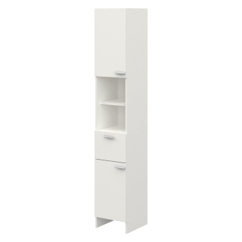 High cabinet 2 doors + 1 drawer KORAL white