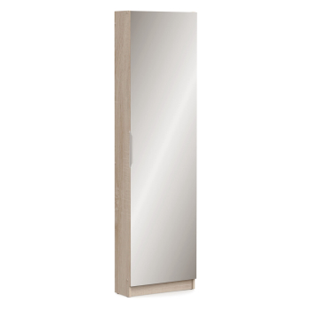 Shoe cabinet with mirror 305097 oak