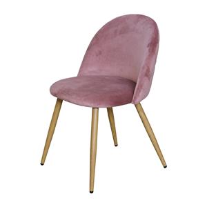Dining chair LAMBDA pink velvet