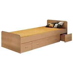 Single bed with storage space 90x200