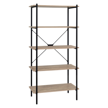 Bookcase 5 shelves LOFT oak