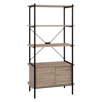 Bookcase 3 shelves + cabinet LOFT oak