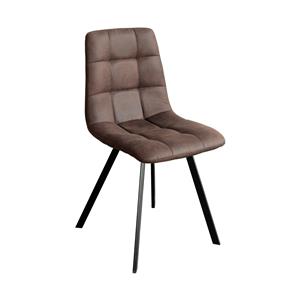 Dining chair BERGEN brown microfiber