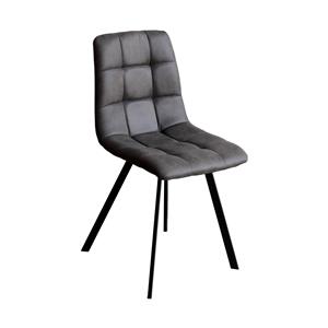 Dining chair BERGEN gray microfiber