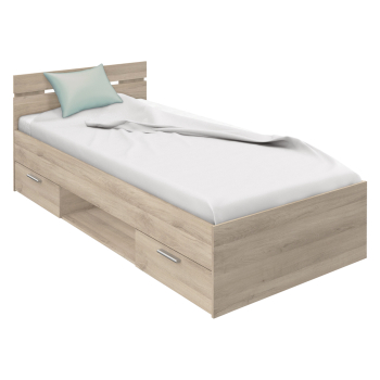 Multifunctional bed 90x200 MICHIGAN oak