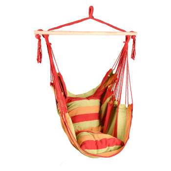 Hanging garden chair red/green/yellow
