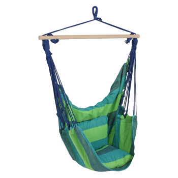 Hanging garden chair blue/green