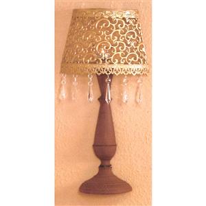 Decorative metal wall lamp gold/brown