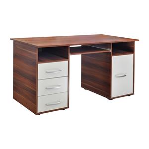 Desk 60194 walnut/white