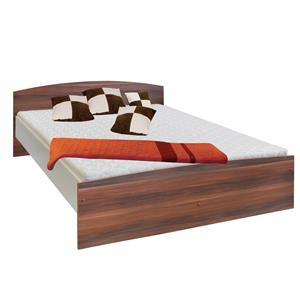 Double bed 60342 walnut/white