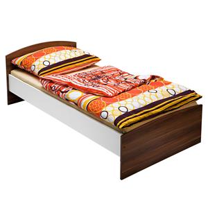 Single bed 60343 walnut/white