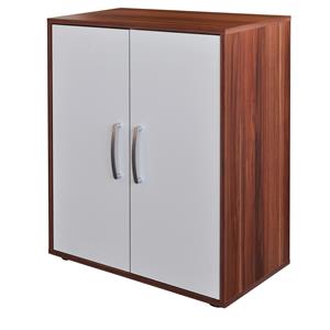 Dresser with doors 61501 walnut/white