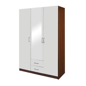 ESO 3-door cabinet 61530 walnut/white