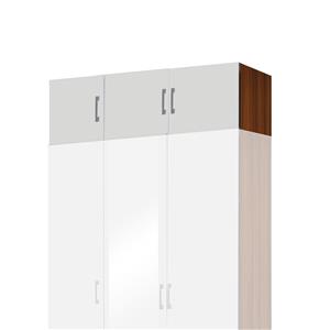 Extension ESO 3-door 61535 walnut/white