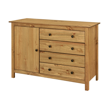 Chest of drawers 1 door + 4 drawers TORINO wax