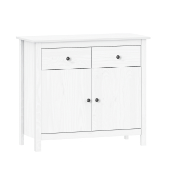 Sideboard TORINO white, metal handles