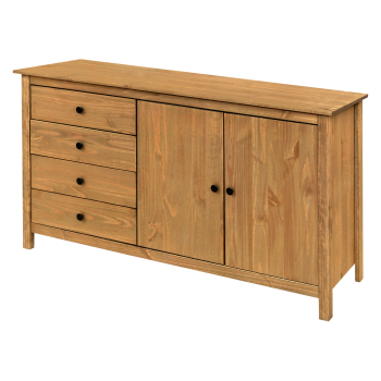 Chest of drawers 2 doors + 4 drawers TORINO wax