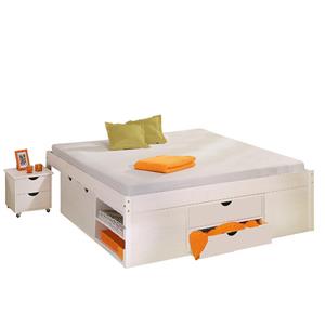 Multifunctional double bed KLASA white 180x200