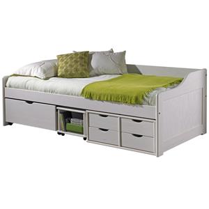 Single bed with drawers MAXIMA white