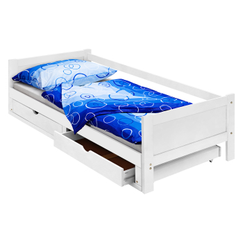 Folding bed DIANA 90-180x200 cm white lacquer