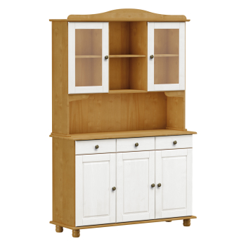 Sideboard with extension 3 doors RUBI oak/white