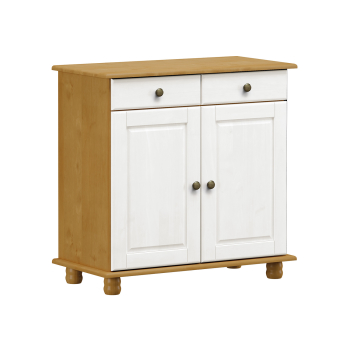 Sideboard 2 doors + 2 drawers RUBI oak/white