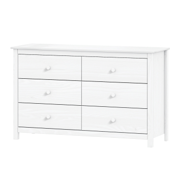 Chest of 6 drawers TORINO white