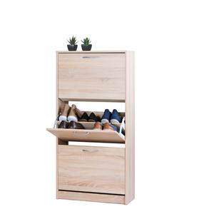 Shoe cabinet LINZ 3 hinges oak