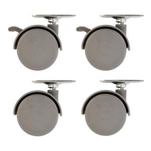 MAX gray bookcase castors