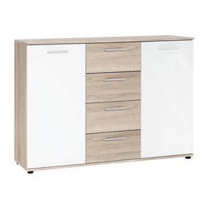 Chest of drawers JACKY 2 oak/white