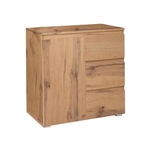 Chest of drawers 1 door + 3 drawers IMAGE 2 golden oak