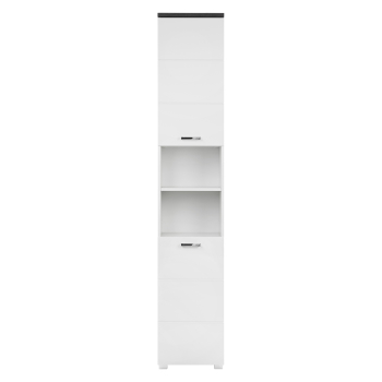 Wardrobe 2 doors PRAYA 72 white/concrete